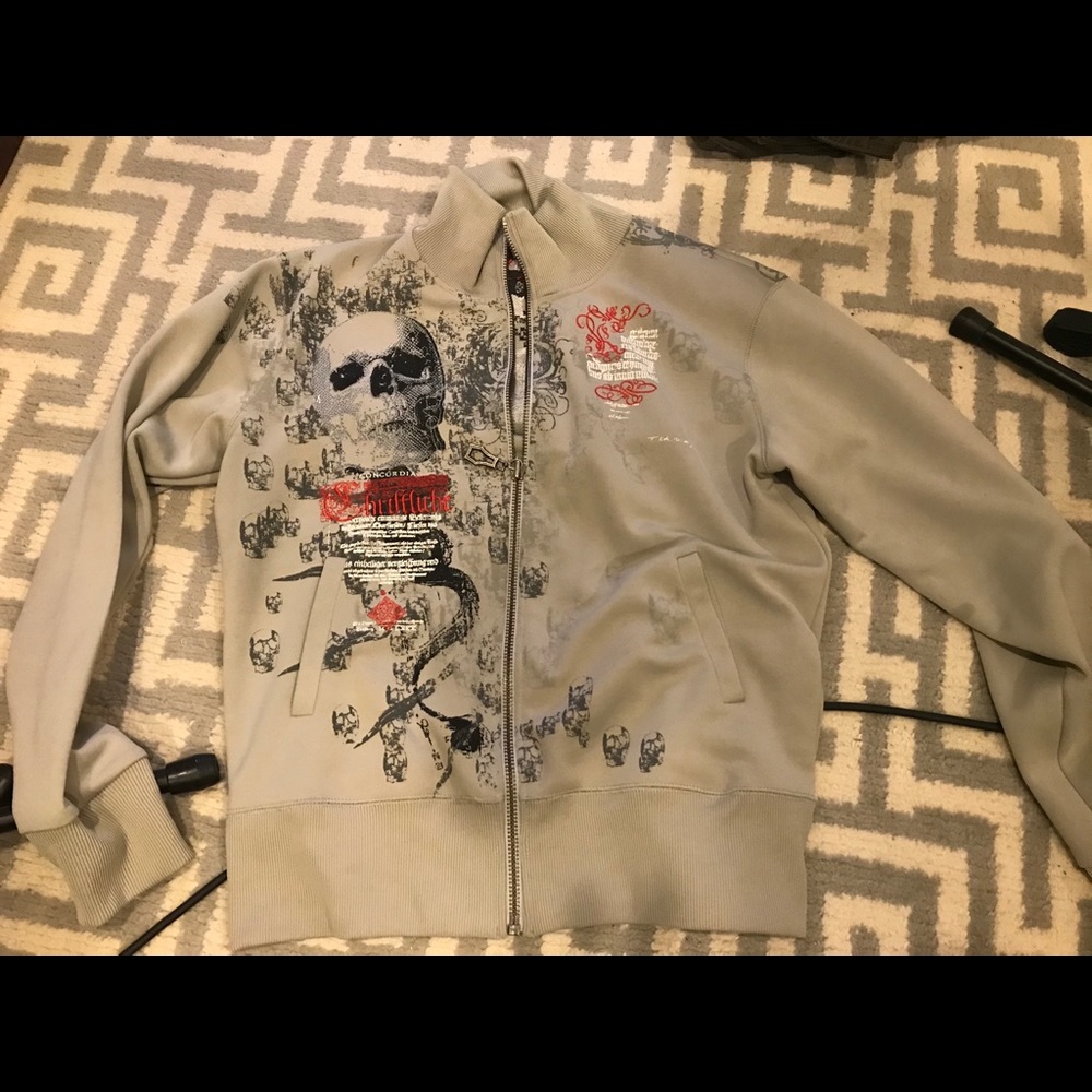 Monarchy Skull zip up jacket
